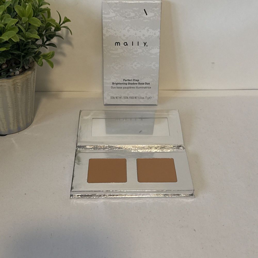 MALLY ~ PERFECT PREP BRIGHTENING SHADOW BASE DUO‎ ~ DEEPER ~ 0.24 OZ New In Box